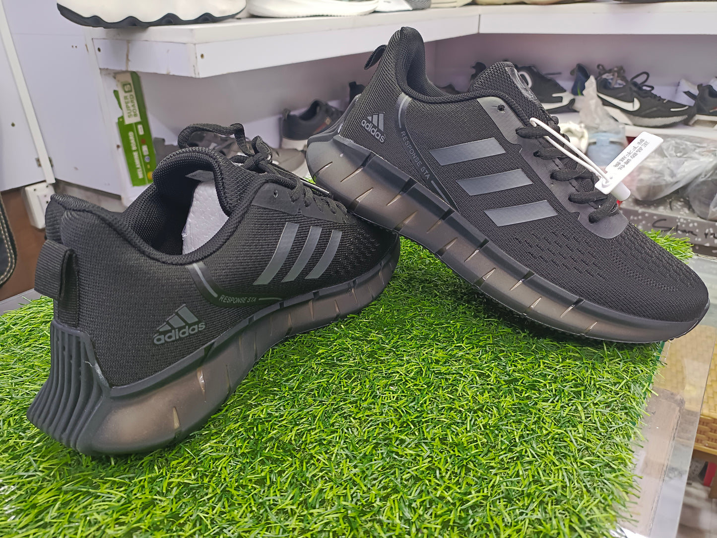 Adidas Black and Grey Sneakers For Men & Women Runner Shoes