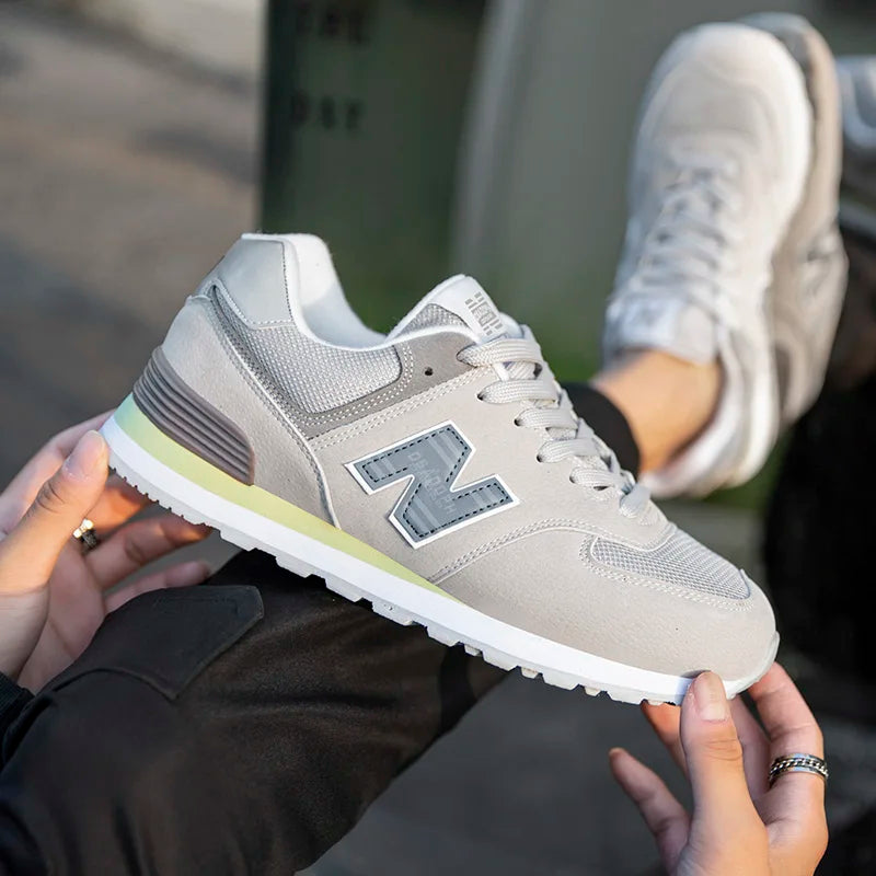 New Balance 574 cool running shoes Grey Yellow