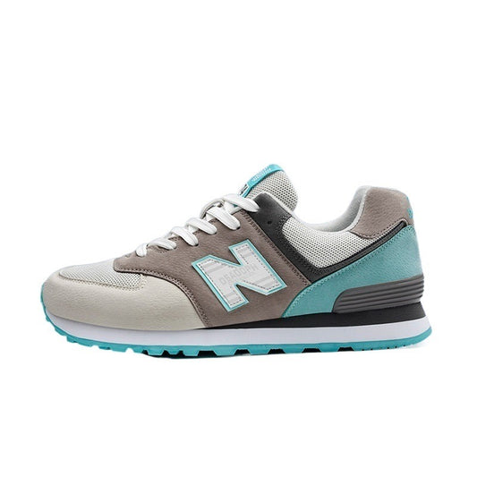 New Balance 574 cool running shoes White Green