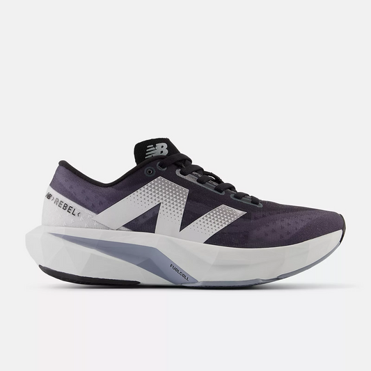 New Balance  FuelCell Rebel v4 Shoes - Black and Quartz Grey